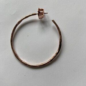 IPPOLITA rose gold twist squiggle Hoop Earring (single)